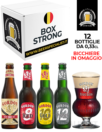 BOX "BELGIO/SCOZIA STRONG" + bicchiere in omaggio